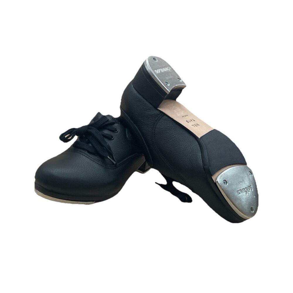 So Danca Wade TA70 Leather Oxford Tap Shoes Women’s M 6L Black New Flaw